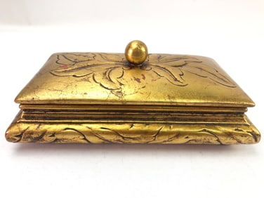 Freeman & McFarlin Gilt Pottery Dish