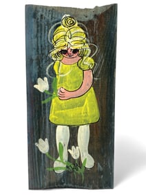 1960s Jan McPherson Folk Art Painting