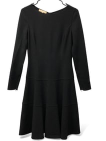 Michael Kors Black Wool Blend Dress