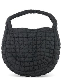 Cos Black Quilted Shoulder Bag