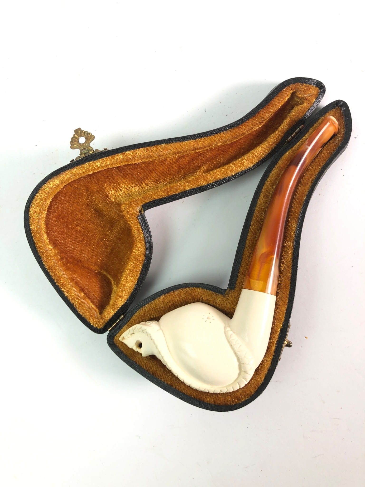 Turkish Made Meerschaum Pipe With Case (1 of 9)