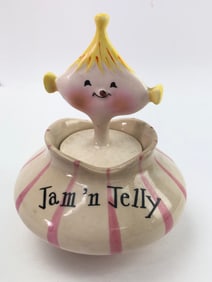 1958 HOLT HOWARD Pixieware Jam N Jelly Jar