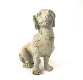 Vintage Cast Iron Dog Figurine
