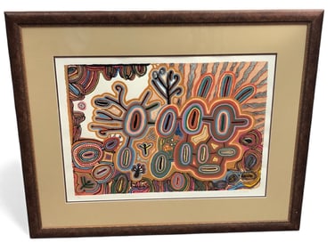 Doris Gingingara Aboriginal Limited Ed. Lithograph