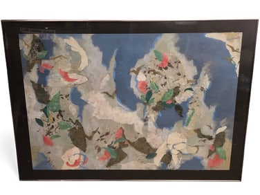 Judy Lyons Schneider Signed Mixed Media Art