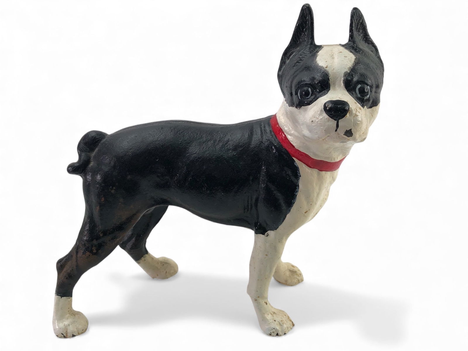 Vtg Cast Iron Boston Terrier Door Stop (1 of 9)