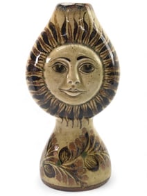 Vtg Signed Carlos Villanueva Mexican Pottery Vase