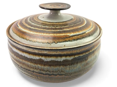 Signed Studio Art Pottery Casserole Dish