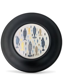 MCM Ceramic Fish Tile Wall Decor