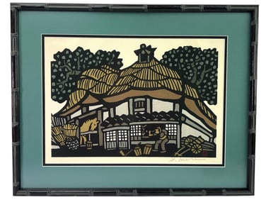 Yoshitoshi Mori Pencil Signed Wood Block Print