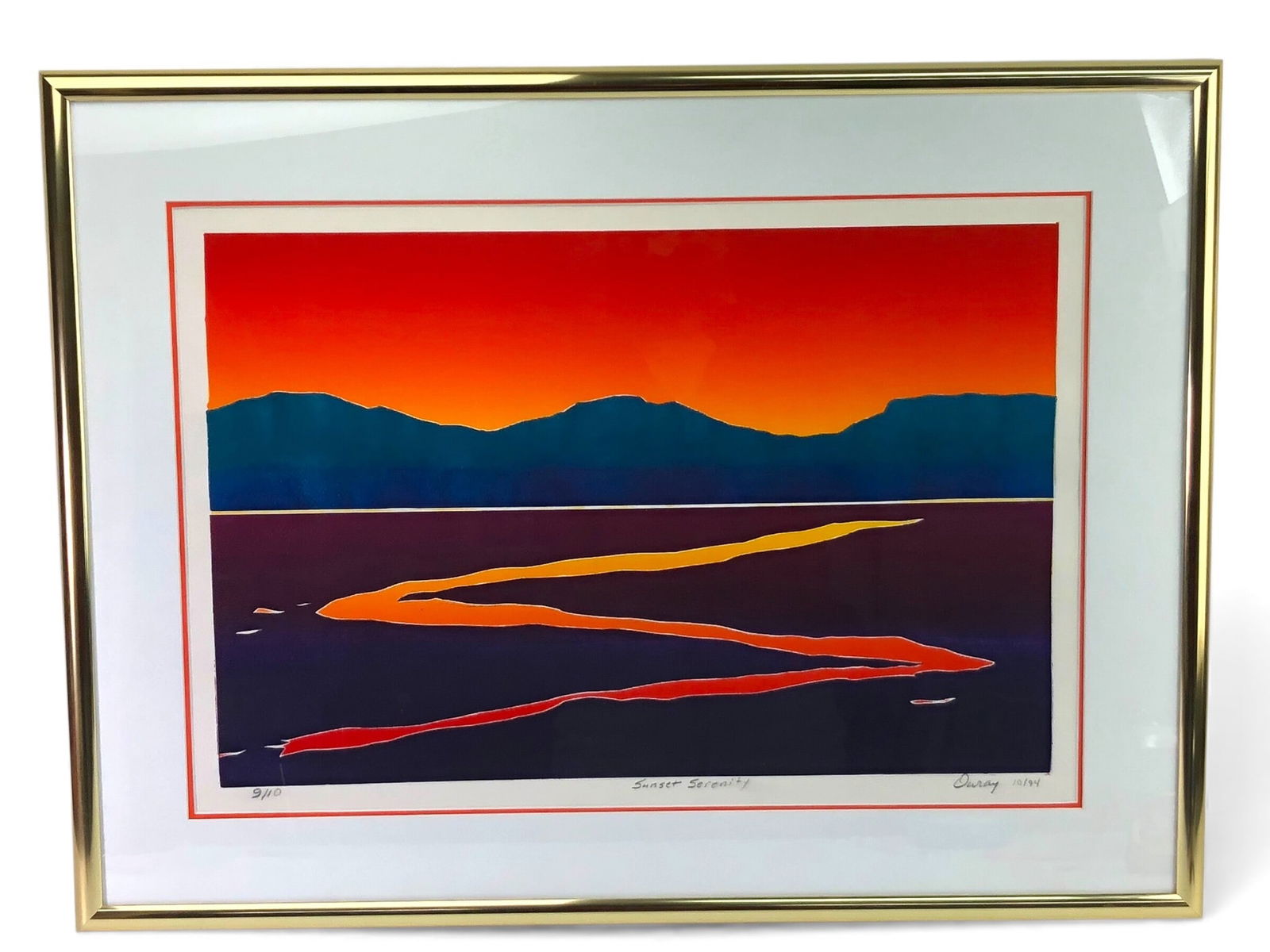 Ouray Meyers Sunset Serenity Serigraph (1 of 9)
