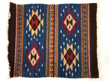 Zapotec Style Handwoven Miniature Rug