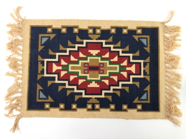 Southwestern Style Mini Geometric Woven Textile