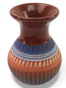 Handmade Signed Miniature Pottery Vase