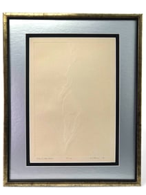 M.K. Aleman “Nude In White Shadows?? Embossed Print