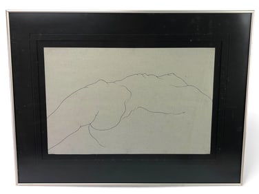 Minimalist Line Drawing Of Nude By JEY