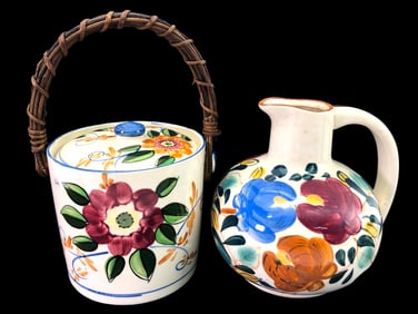 NASCO & Japanese Hand Painted Ceramic Pieces