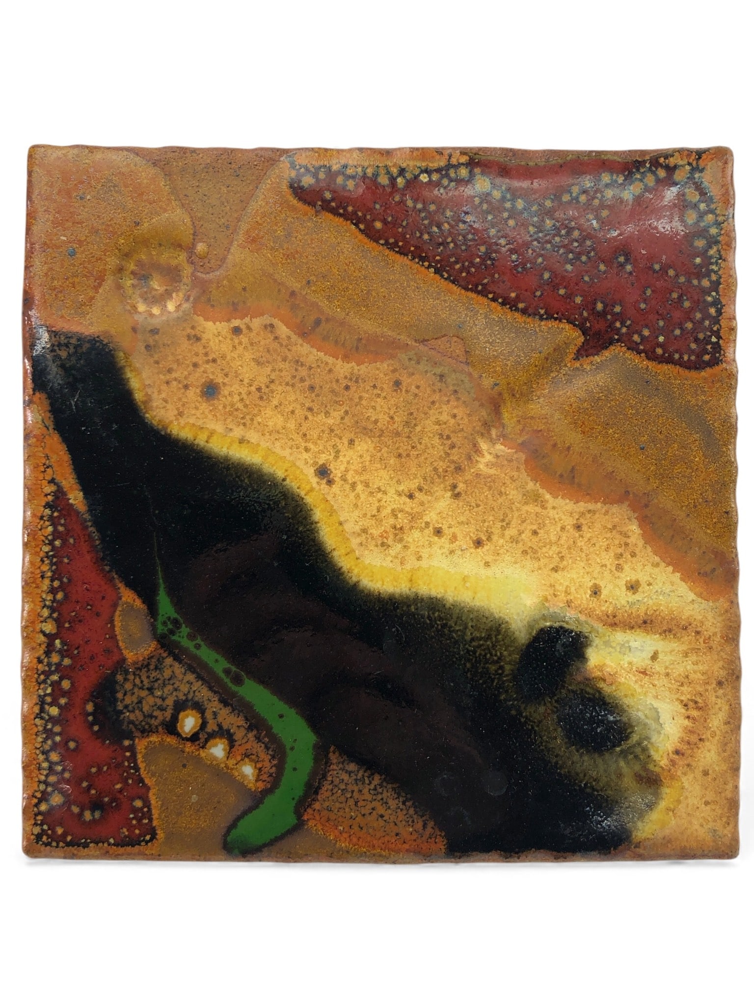 Prairie Fire Pottery Stoneware Wall Tile (1 of 5)