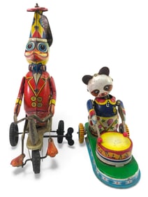 Tin Wind-Up Toys – Duck & Panda