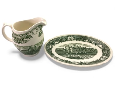 Royal Swan Historic Castles Platter & Pitcher