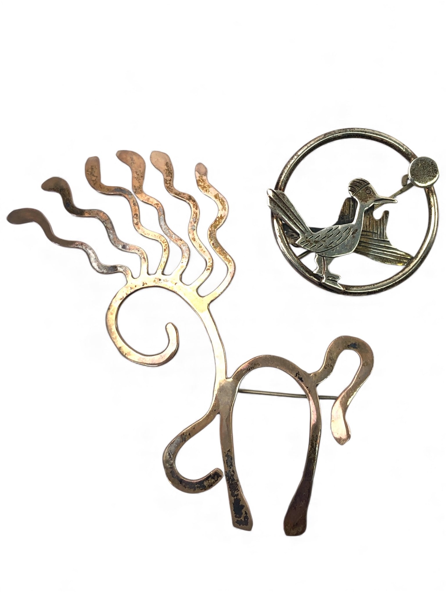 2 Sterling Silver Brooch Pins W/ Animal Designs (1 of 9)