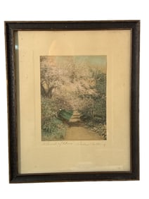 Wallace Nutting Signed A Tunnel Of Bloom