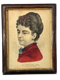 Currier & Ives My Own True Love Litho