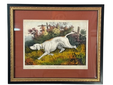 Currier & Ives Print ‘A Stanch Pointer’