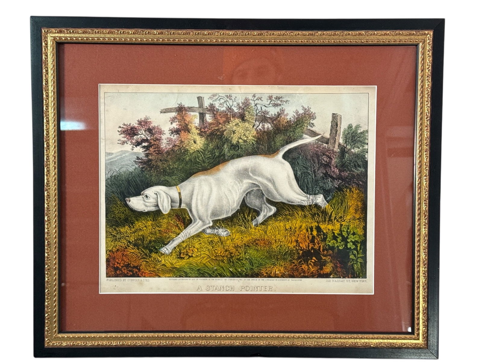 Currier & Ives Print ‘A Stanch Pointer’ (1 of 9)
