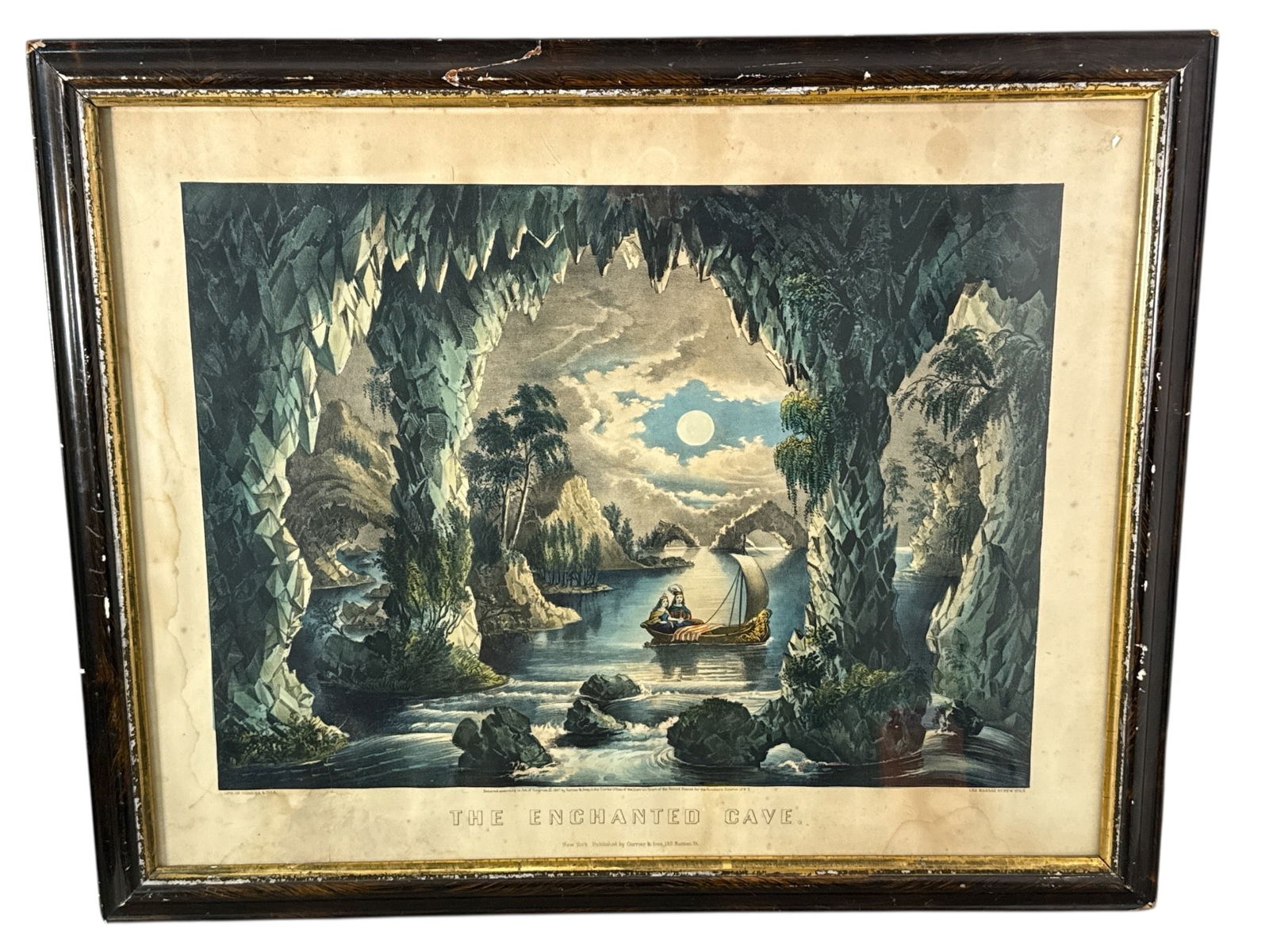 Currier & Ives ‘The Enchanted Cave’ Lithograph (1 of 10)