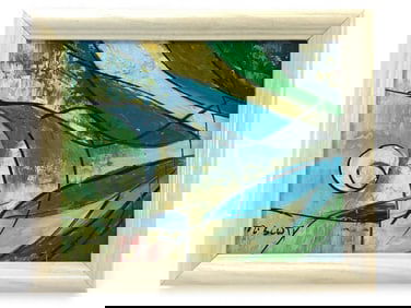 Signed MCM Original Abstract Oil Painting