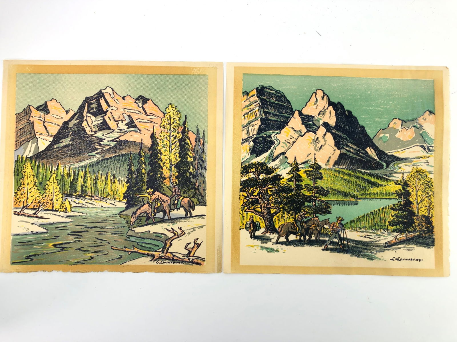 LaVergne Lounsbury Aquatint Etchings Set (1 of 10)