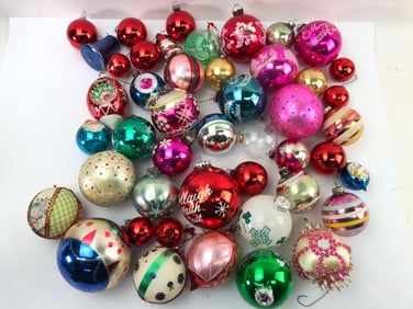 Vtg Lot Of Christmas Ornaments W/Shiny Brite