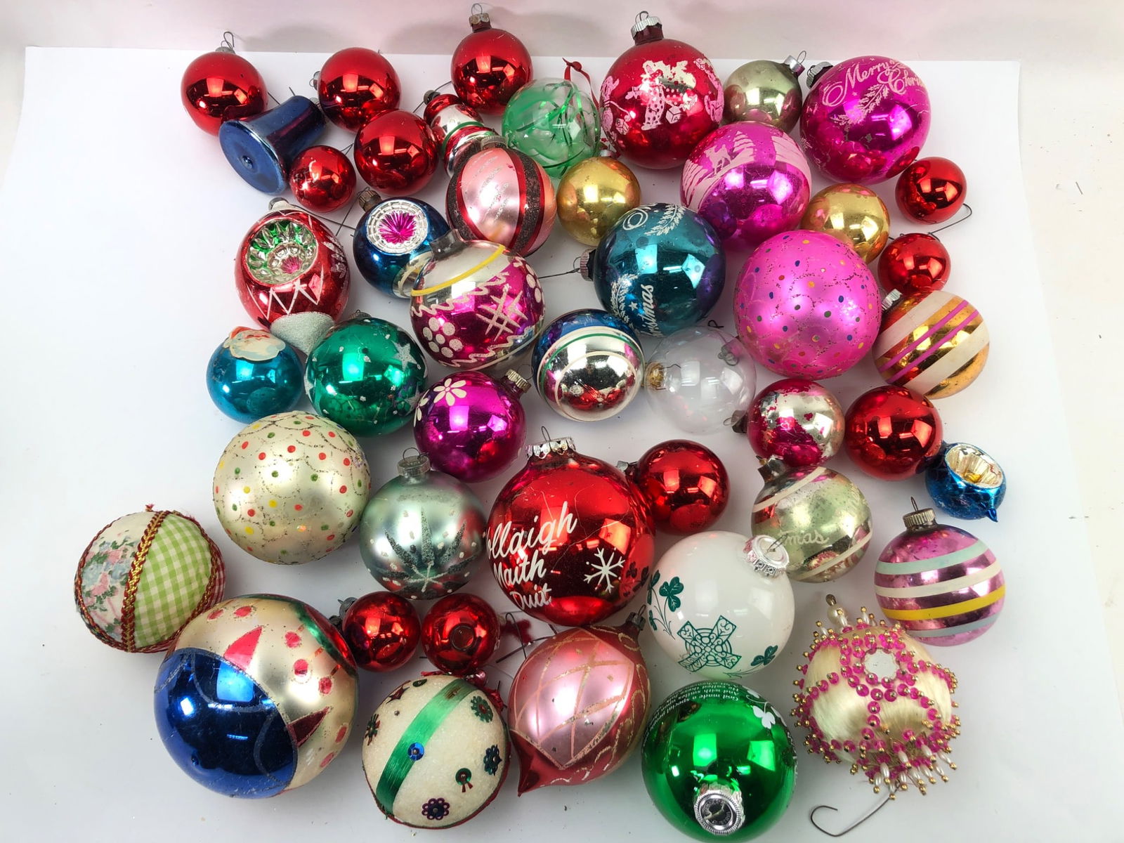 Vtg Lot Of Christmas Ornaments W/Shiny Brite (1 of 10)