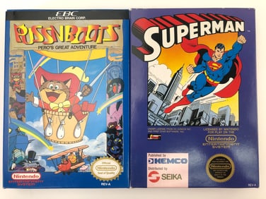 Superman & Pussnboots NES Games