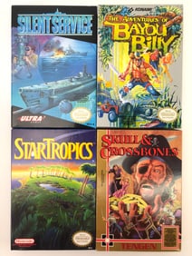 4 NES Games Skull & Crossbones, Startropics & More