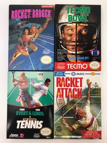 4 NES Games Racket Attack, Tecmo Bowl & More