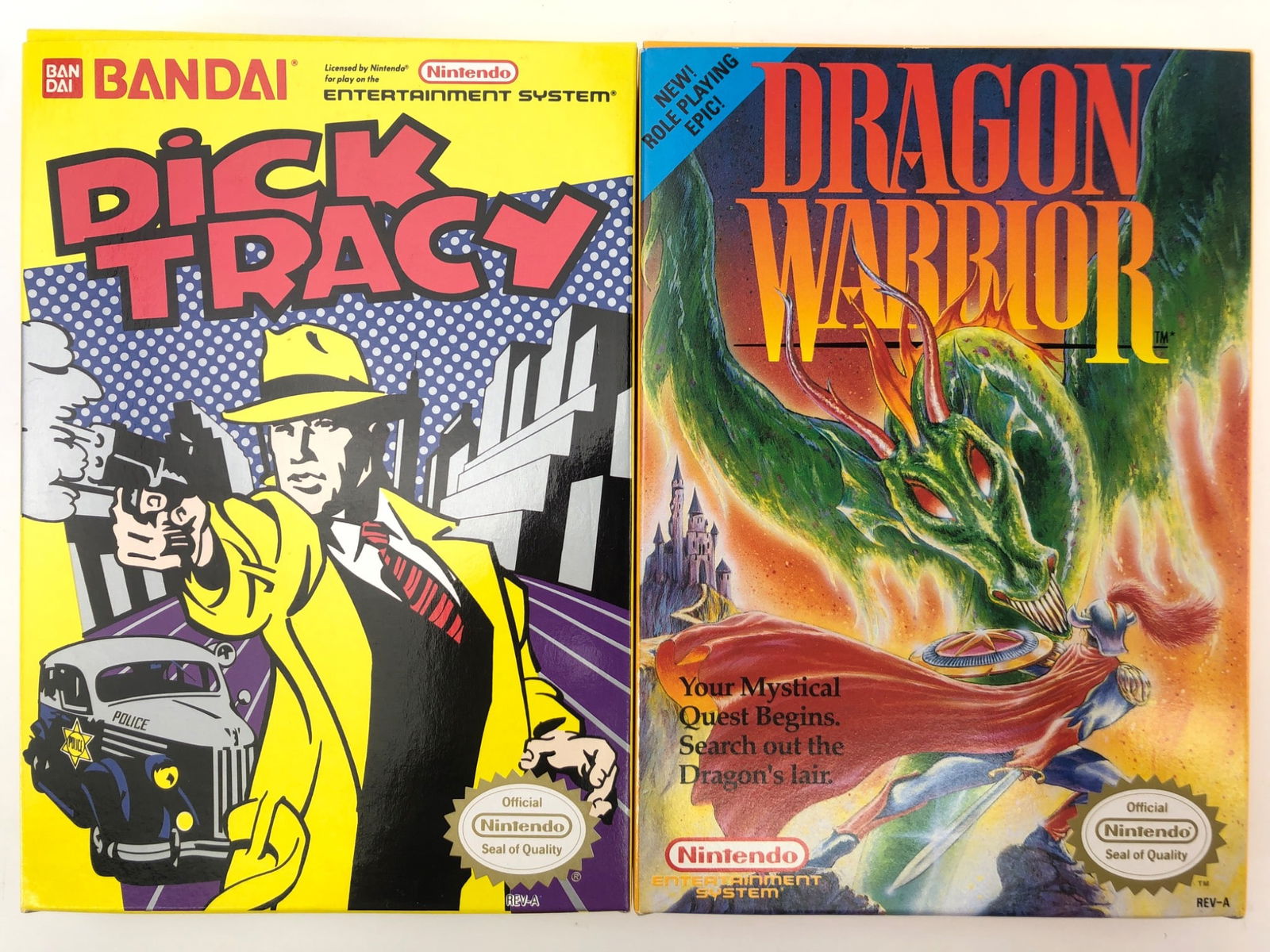 Dick Tracy & Dragon Warrior NES Games (1 of 12)