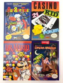 4 NES Games Dr. Mario, BurgerTime, Casino Kid & Dream Master