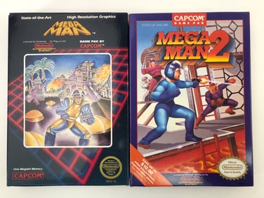 Capcom Mega Man & Mega Man 2 NES Games
