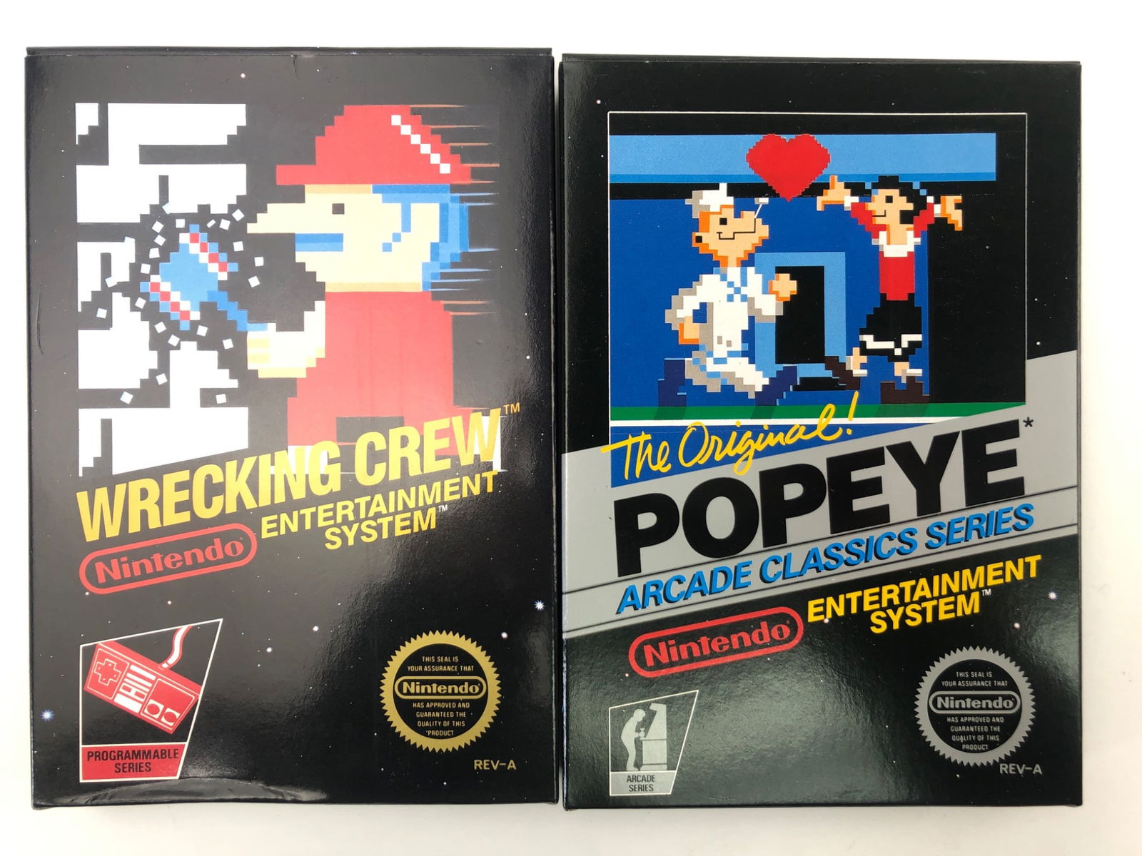 Nintendo Popeye & Wrecking Crew NES Games (1 of 11)