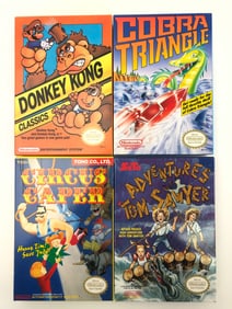 4 NES Games Donkey Kong Classics & More