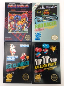 4 NES Games Ice Climber, Balloon Fight & More