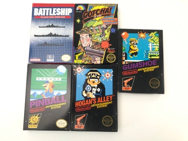 5 NES Games With Boxes & Manuals