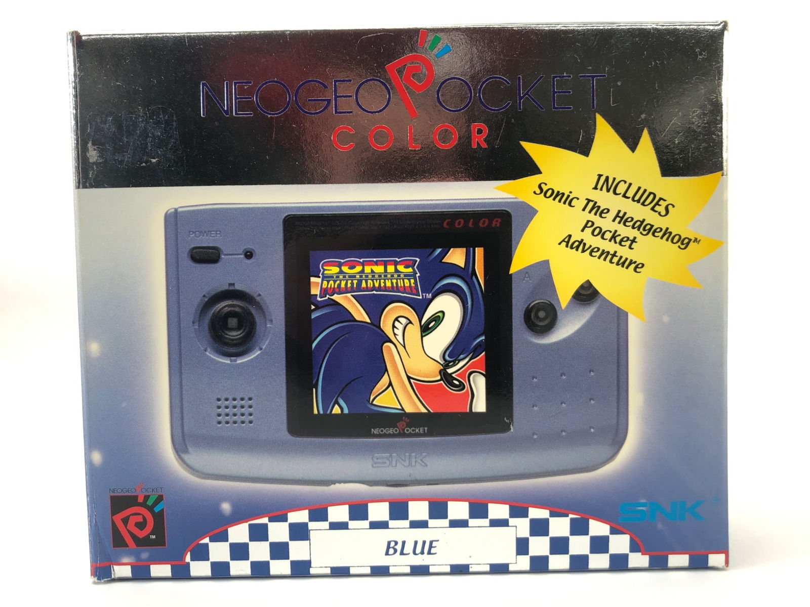 Blue NEOGEO Pocket Color W/Sonic Pocket Adventure (1 of 14)