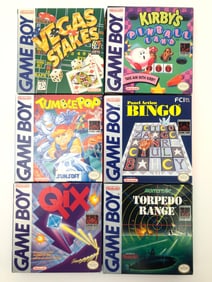 6 Gameboy Games W/ Boxes & Manuals