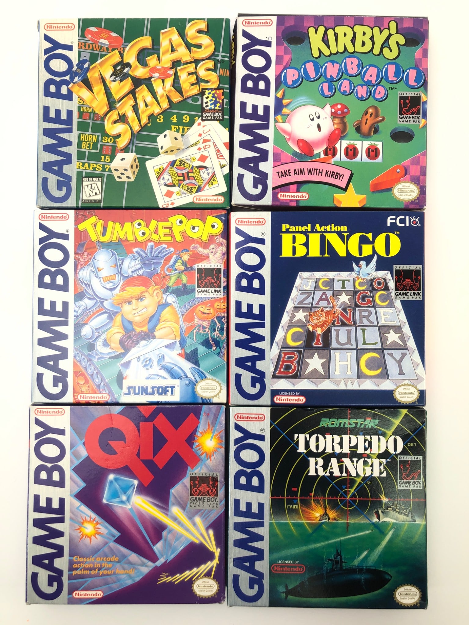 6 Gameboy Games W/ Boxes & Manuals (1 of 12)