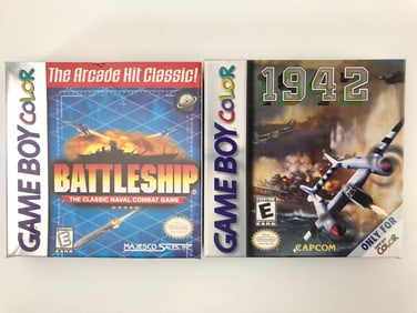 Game Boy Color 1942 & Battleship Games