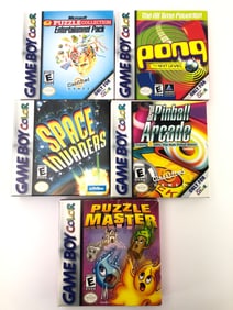 5 Game Boy Color Games W/ Boxes & Manuals