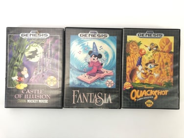 Sega Genesis Mickey & Donald Games Lot